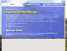 Tablet Screenshot of charlestownselfstorage.com